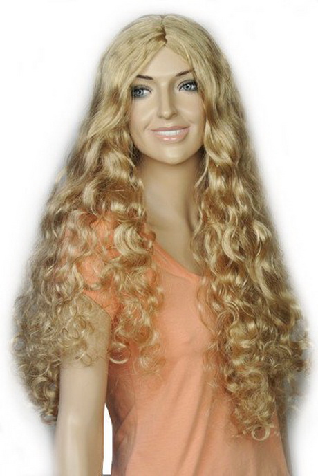 Blond haar krullen