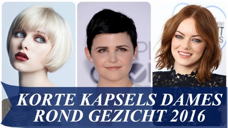 Korte kapsels 2018 rond gezicht