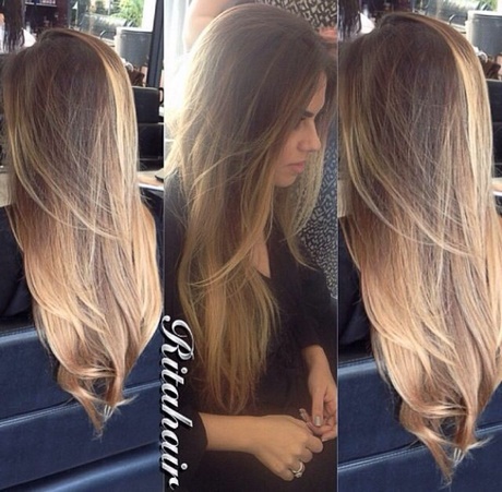 Kapsels lang haar balayage