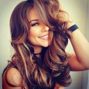 Kapsels lang haar highlights