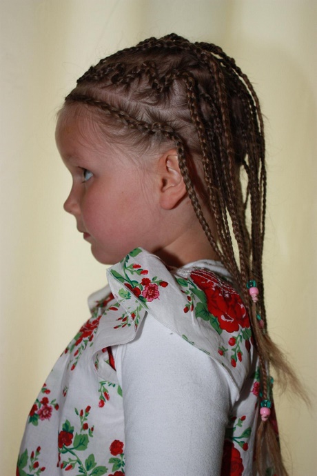 Twee cornrow vlechten