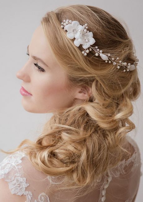 Haarband bruidskapsel
