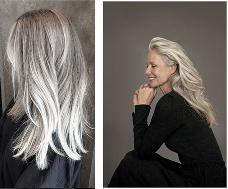Van blond naar grijs haar