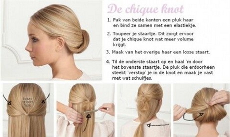 Haar opsteken simpel