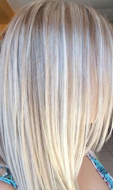 Blond haar highlights