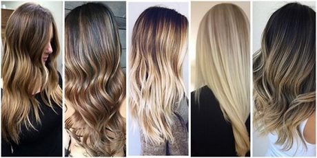 Blond haar met bruine highlights