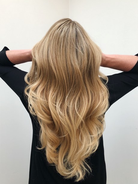 Blond haar met highlights