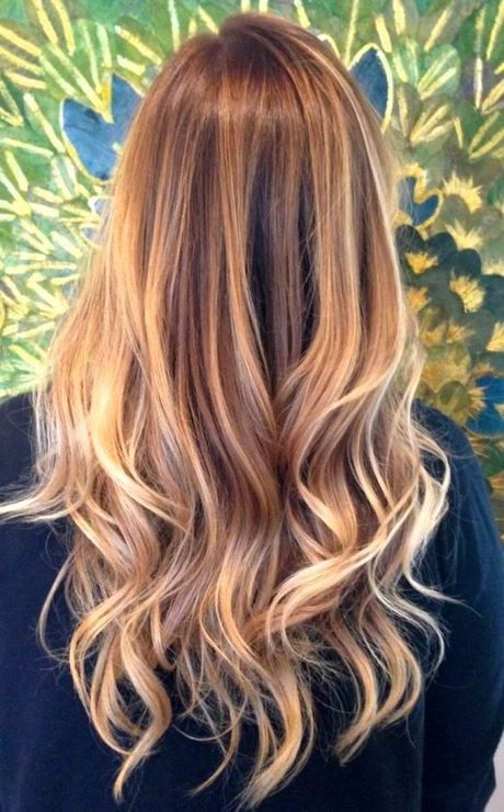 Donkere highlights in blond haar