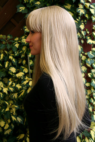 Lang blond