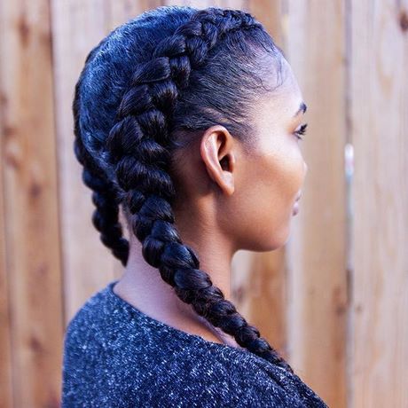 2 cornrows vlechten