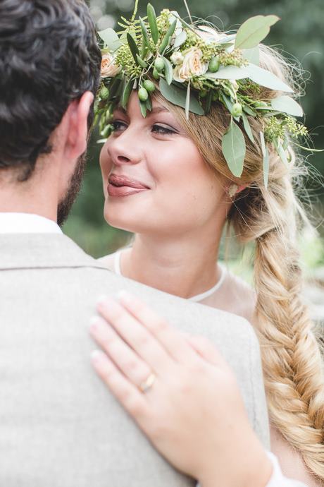 Bloemen haar bruid