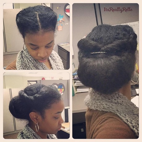 Natural black hair kapsels