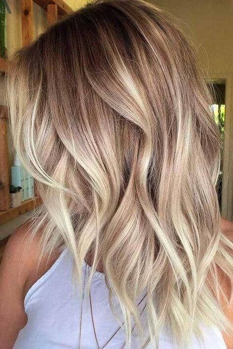 Balayage blond bruin