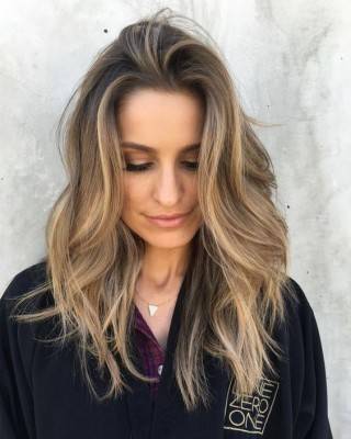 Balayage in donker haar