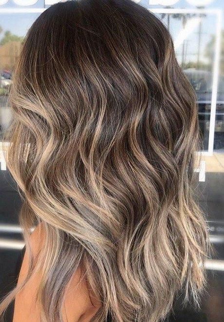 Balayage op bruin haar