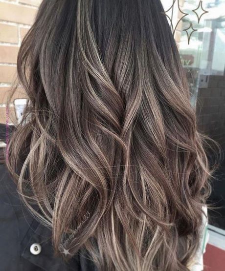 Balayage op zwart haar