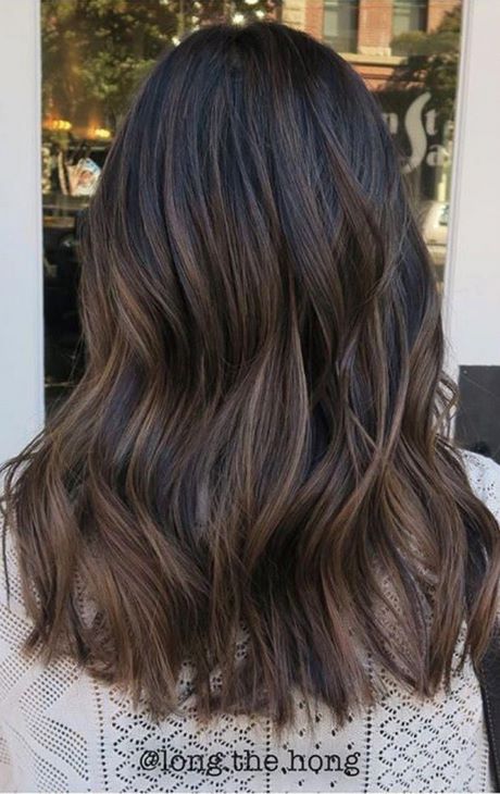 Balayage zwart haar