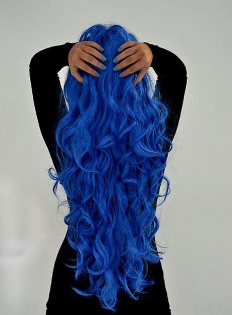 Blauw haar verven