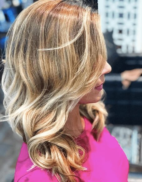 Bruin haar met lichte highlights