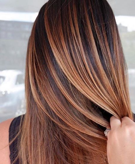 Caramel haarkleur met highlights