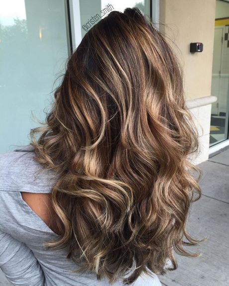 Donker haar highlights