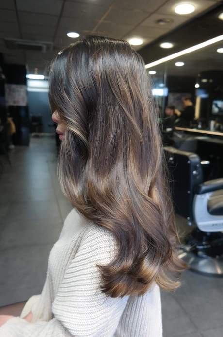 Donker haar highlights