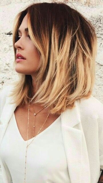 Ombre blond kort haar