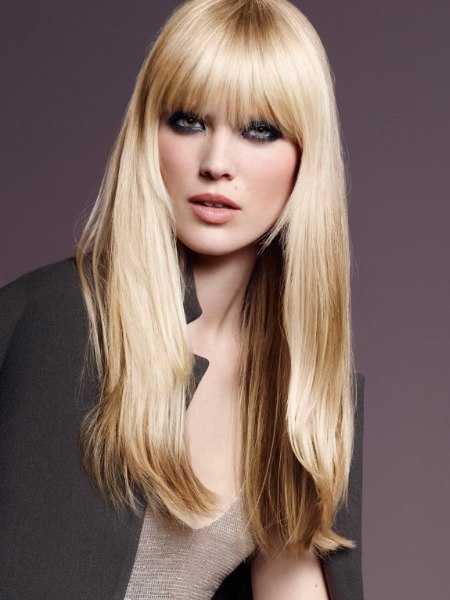 Pony blond haar