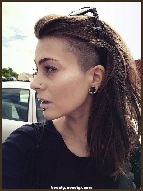 Undercut vrouwen lang haar