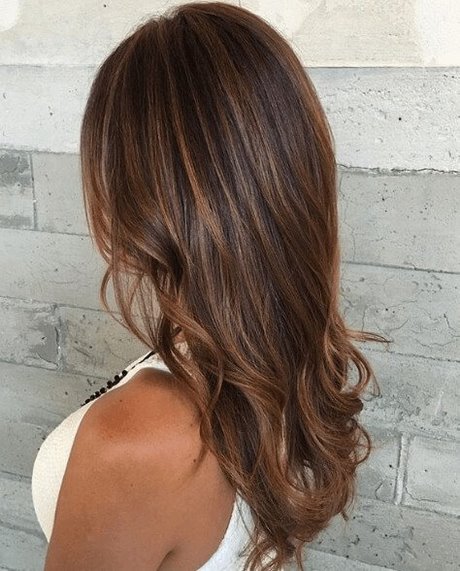 Balayage kort haar bruin
