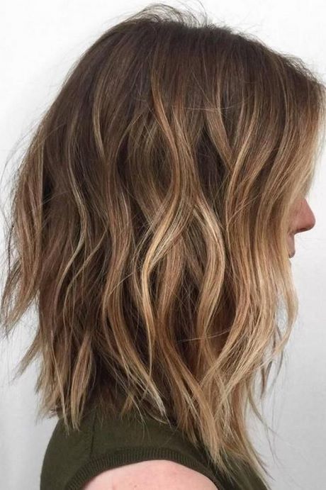 Halflang haar balayage