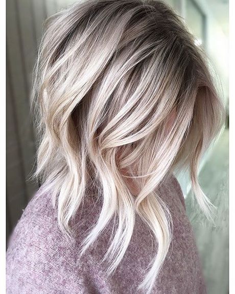 Lange bob blond haar